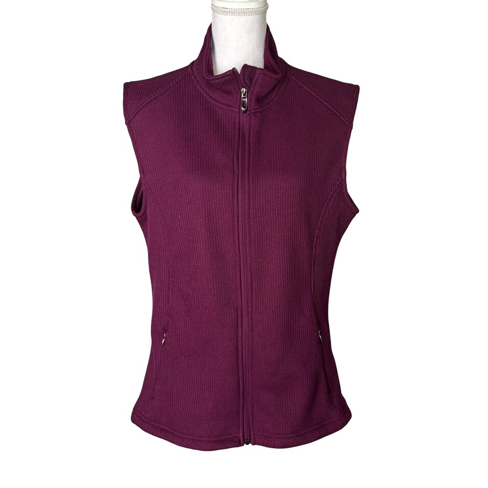 Polar King‎ - The Marmaton Vest - Size Large - Purple - full zip vest jacket